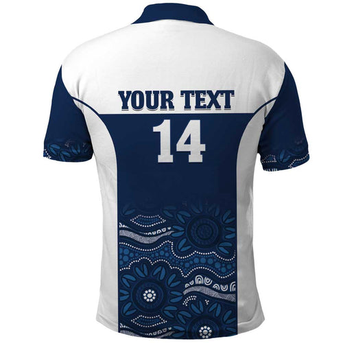 Custom Australia Brumbies Polo Shirt Est 1995 Aboriginal Art