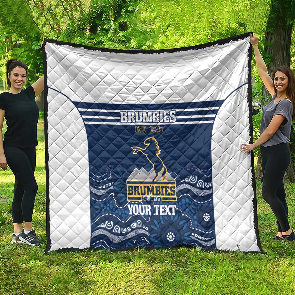 Custom Australia Brumbies Quilt Est 1995 Aboriginal Art