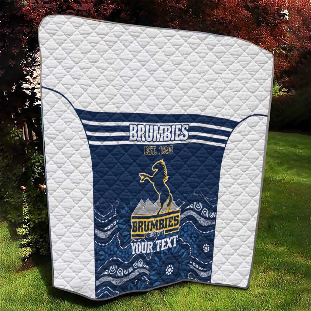 Custom Australia Brumbies Quilt Est 1995 Aboriginal Art