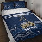 Custom Australia Brumbies Quilt Bed Set Est 1995 Aboriginal Art