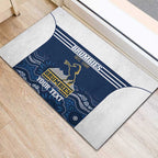 Custom Australia Brumbies Rubber Doormat Est 1995 Aboriginal Art