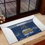 Custom Australia Brumbies Rubber Doormat Est 1995 Aboriginal Art