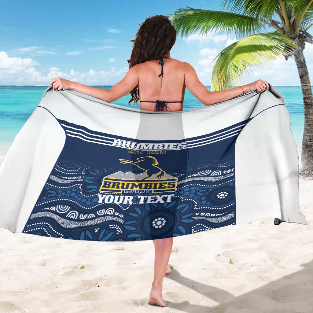 Custom Australia Brumbies Sarong Est 1995 Aboriginal Art