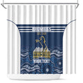 Custom Australia Brumbies Shower Curtain Est 1995 Aboriginal Art