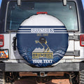 Custom Australia Brumbies Spare Tire Cover Est 1995 Aboriginal Art