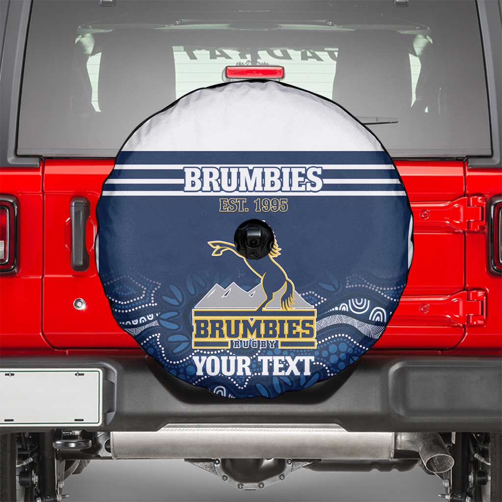 Custom Australia Brumbies Spare Tire Cover Est 1995 Aboriginal Art