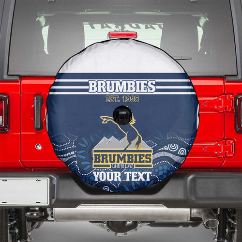 Custom Australia Brumbies Spare Tire Cover Est 1995 Aboriginal Art