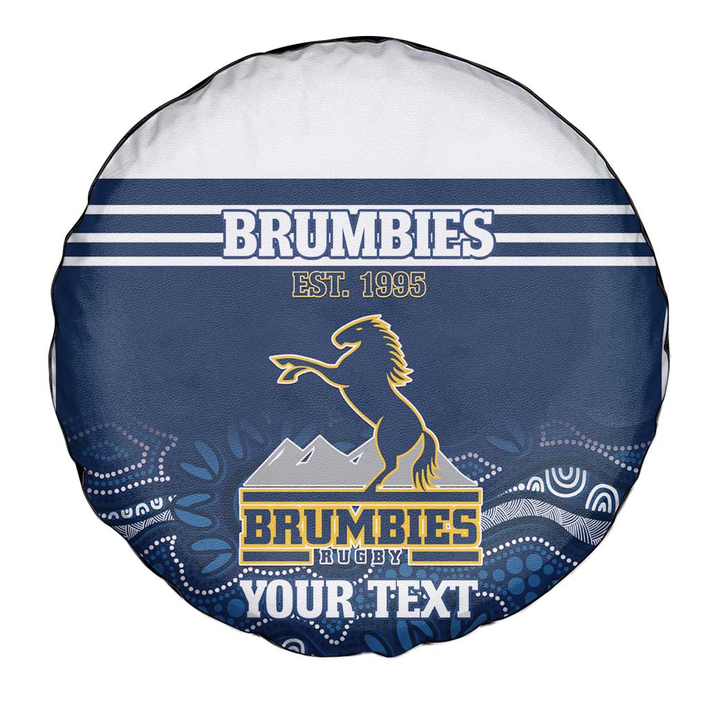 Custom Australia Brumbies Spare Tire Cover Est 1995 Aboriginal Art