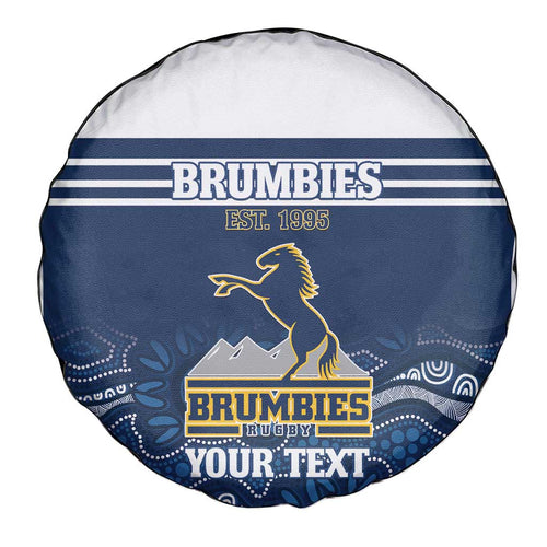 Custom Australia Brumbies Spare Tire Cover Est 1995 Aboriginal Art