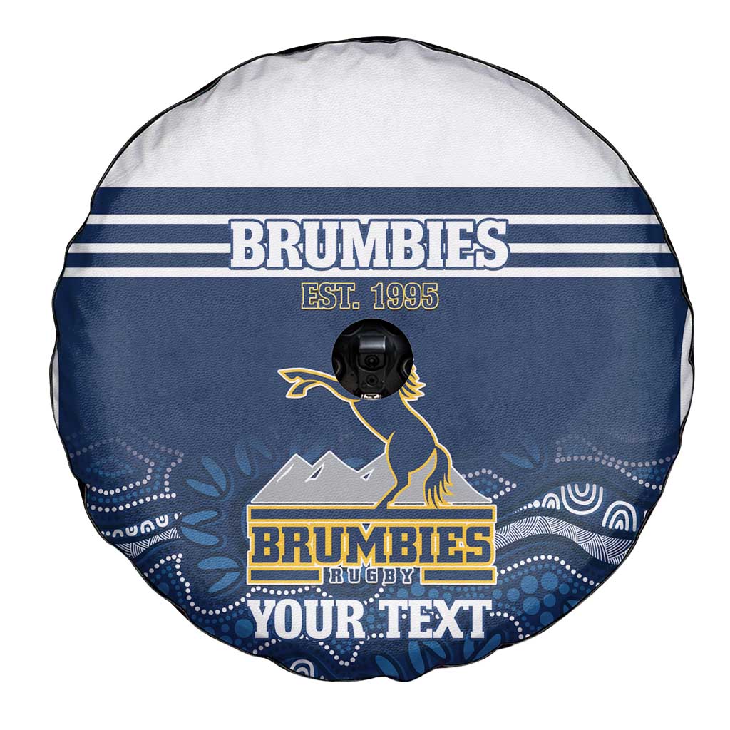 Custom Australia Brumbies Spare Tire Cover Est 1995 Aboriginal Art