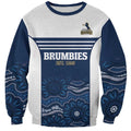 Custom Australia Brumbies Sweatshirt Est 1995 Aboriginal Art