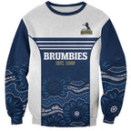 Custom Australia Brumbies Sweatshirt Est 1995 Aboriginal Art