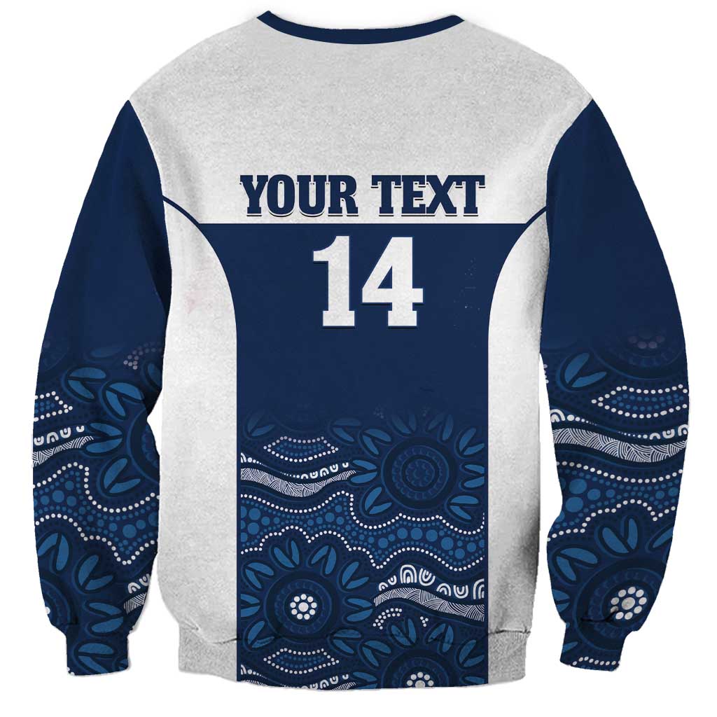 Custom Australia Brumbies Sweatshirt Est 1995 Aboriginal Art