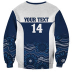 Custom Australia Brumbies Sweatshirt Est 1995 Aboriginal Art