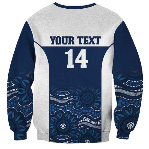 Custom Australia Brumbies Sweatshirt Est 1995 Aboriginal Art