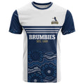 Custom Australia Brumbies T Shirt Est 1995 Aboriginal Art
