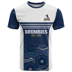 Custom Australia Brumbies T Shirt Est 1995 Aboriginal Art