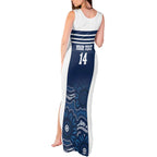 Custom Australia Brumbies Tank Maxi Dress Est 1995 Aboriginal Art