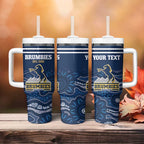 Custom Australia Brumbies Tumbler With Handle Est 1995 Aboriginal Art