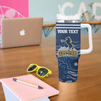 Custom Australia Brumbies Tumbler With Handle Est 1995 Aboriginal Art