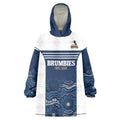 Custom Australia Brumbies Wearable Blanket Hoodie Est 1995 Aboriginal Art