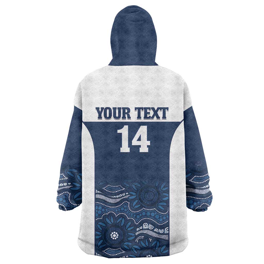 Custom Australia Brumbies Wearable Blanket Hoodie Est 1995 Aboriginal Art