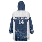 Custom Australia Brumbies Wearable Blanket Hoodie Est 1995 Aboriginal Art