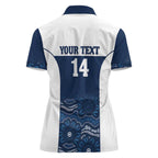 Custom Australia Brumbies Women Polo Shirt Est 1995 Aboriginal Art