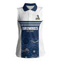 Custom Australia Brumbies Women Sleeveless Polo Shirt Est 1995 Aboriginal Art