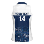 Custom Australia Brumbies Women Sleeveless Polo Shirt Est 1995 Aboriginal Art