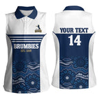 Custom Australia Brumbies Women Sleeveless Polo Shirt Est 1995 Aboriginal Art