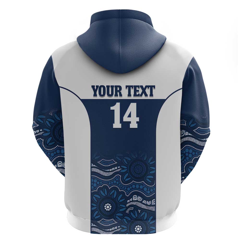 Custom Australia Brumbies Zip Hoodie Est 1995 Aboriginal Art