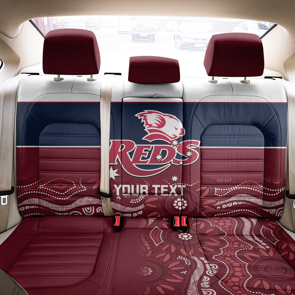 Custom Australia QLD Reds Back Car Seat Cover Queensland Aboriginal Art