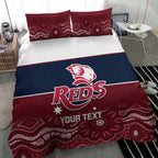Custom Australia QLD Reds Bedding Set Queensland Aboriginal Art