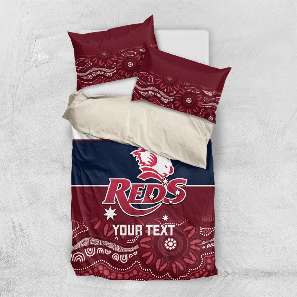 Custom Australia QLD Reds Bedding Set Queensland Aboriginal Art