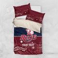 Custom Australia QLD Reds Bedding Set Queensland Aboriginal Art