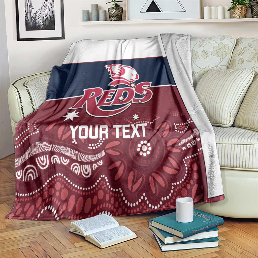 Custom Australia QLD Reds Blanket Queensland Aboriginal Art