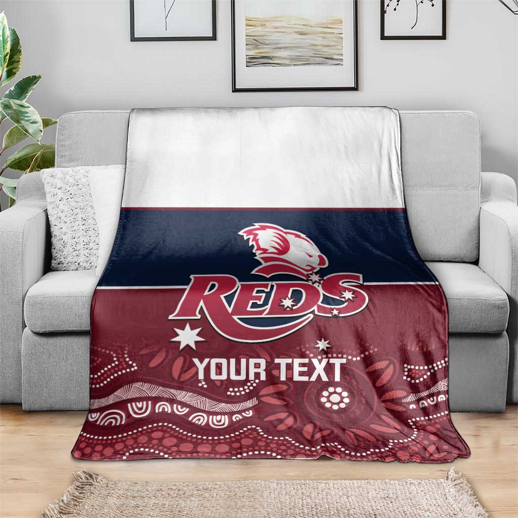 Custom Australia QLD Reds Blanket Queensland Aboriginal Art