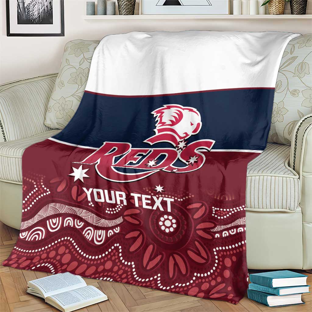 Custom Australia QLD Reds Blanket Queensland Aboriginal Art