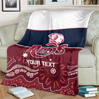 Custom Australia QLD Reds Blanket Queensland Aboriginal Art