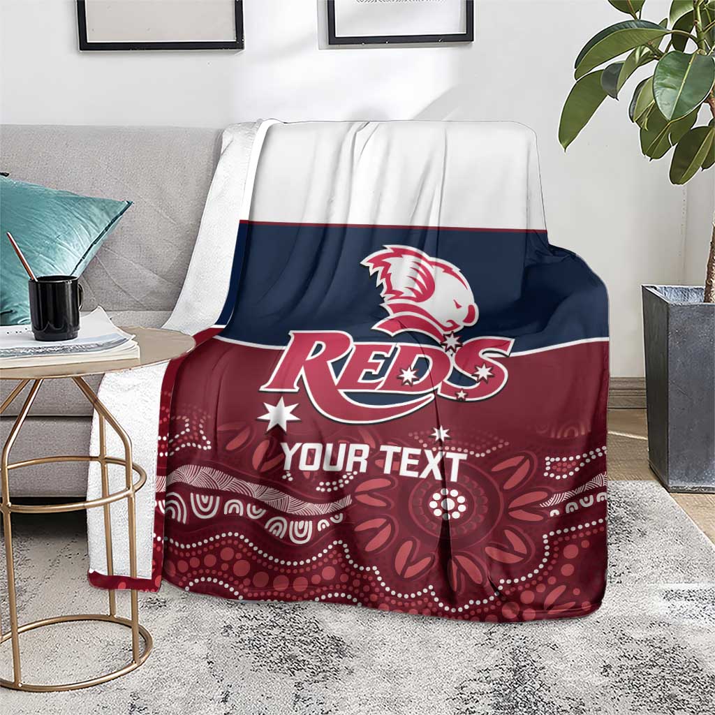 Custom Australia QLD Reds Blanket Queensland Aboriginal Art