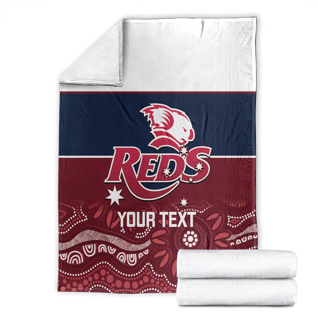 Custom Australia QLD Reds Blanket Queensland Aboriginal Art