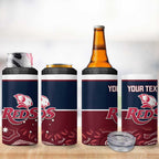 Custom Australia QLD Reds 4 in 1 Can Cooler Tumbler Queensland Aboriginal Art