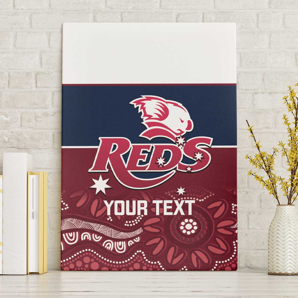Custom Australia QLD Reds Canvas Wall Art Queensland Aboriginal Art