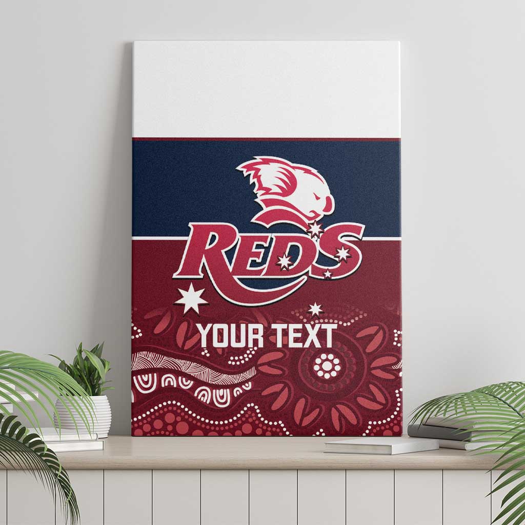 Custom Australia QLD Reds Canvas Wall Art Queensland Aboriginal Art