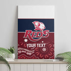 Custom Australia QLD Reds Canvas Wall Art Queensland Aboriginal Art