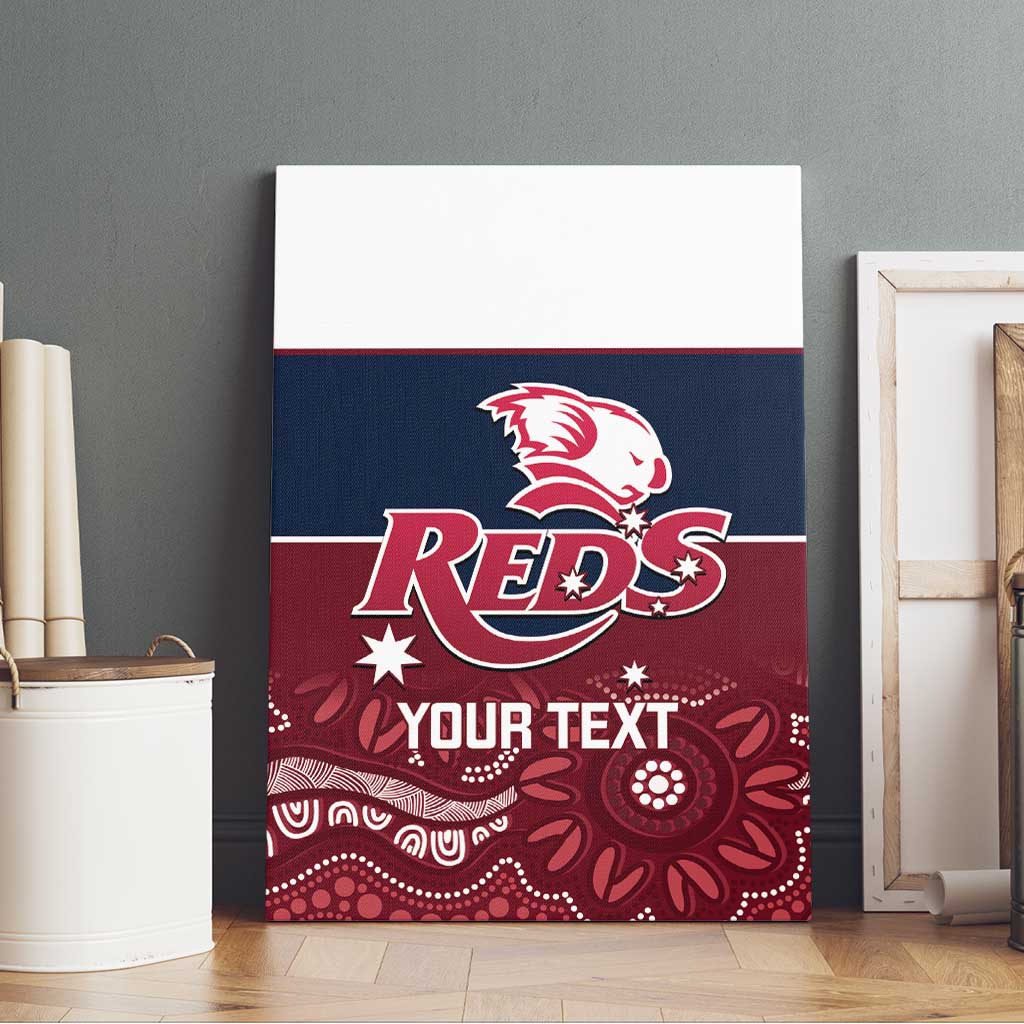 Custom Australia QLD Reds Canvas Wall Art Queensland Aboriginal Art