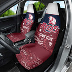 Custom Australia QLD Reds Car Seat Cover Queensland Aboriginal Art