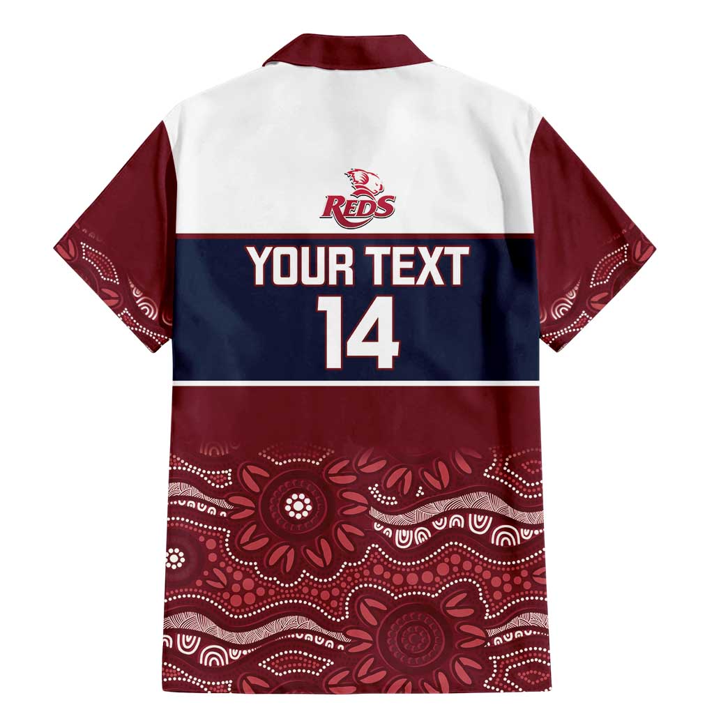 Custom Australia QLD Reds Family Matching Mermaid Dress and Hawaiian Shirt Queensland Aboriginal Art