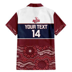 Custom Australia QLD Reds Family Matching Mermaid Dress and Hawaiian Shirt Queensland Aboriginal Art